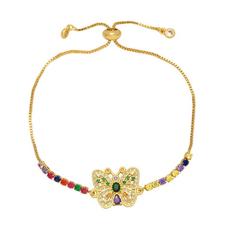 Fashionable Delicate Brass Butterfly Bracelet